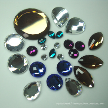 Perles de verre/verre et décoration (DZ10 **)